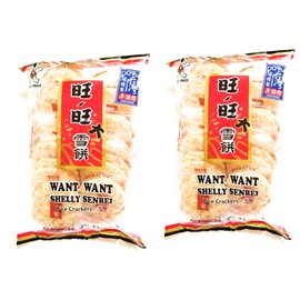 Want Want Shelly Senbei Rice Crackers 5.29 Oz (2 Pack)