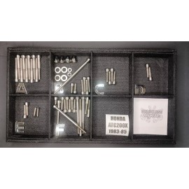 Stainless Cycle Honda Atc200x 1983-1985 Stainless Bolt Screw Bolt Kit Polished Engine Set