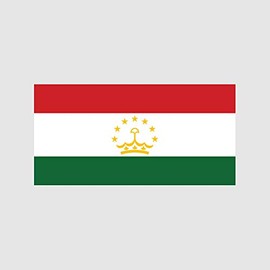fagraphix Tajikistan Flag Sticker Decal FA Vinyl - 1.25 Wide