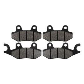 ZICOO Front & Rear Brake Pads for Kawasaki Teryx 4 800 750 4x4 2008-2023, Brute Force 650 750 2005-2023, Mule Pro 820 1000 2015-2023, Bayou 300 400