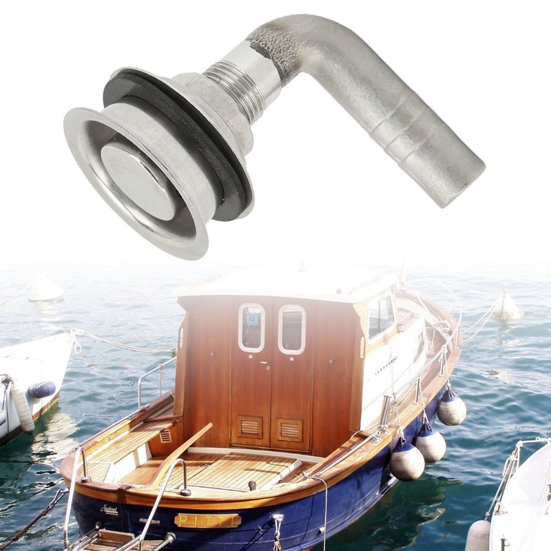 Fuel Tank Vent with Mounting Gasket 90 Degree Elbow Marine