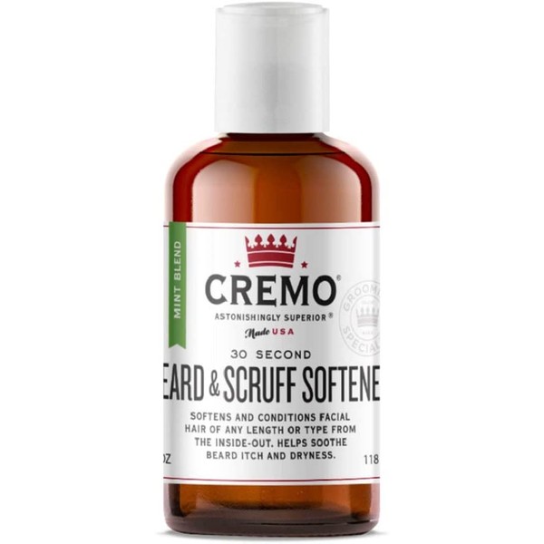 Cremo Beard and Scruff Softener, Mint, 6 Fl Oz