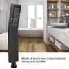 Matte Black Brass Chromeplated Handheld Shower Head Bathroom Sprayer Handshower