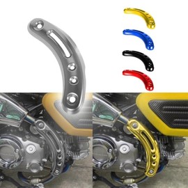 Silencer Pipe Cover Protector Compatible with Monkey 125 2018-2024 CNC Motorcycle Exhaust Heat Shield Cover, Scalding Protection, Silencer Tailpipe, Rear Silencer Protective Cover (Titanium)
