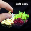 SEIWEI 50PCS Fake Worms Realistic Soft Fishing Lures Plastic Lifelike