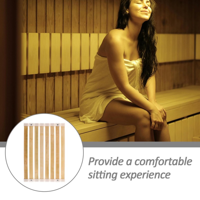 Beavorty Bamboo Sauna Cushion High Temperature Resistant Support Mat Quick-Drying