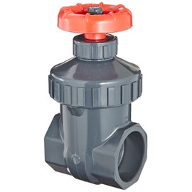 Spears PVC Gate Valve, Non-Rising Stem, Viton O-Ring, 1" Socket