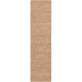 Mark&Day Jute Rugs, 2x10 Prato Cottage Camel Runner Area Rug, Tan Carpet for Hallway, Kitchen, Bedroom or Living Room (2'6" x 10' Runner)