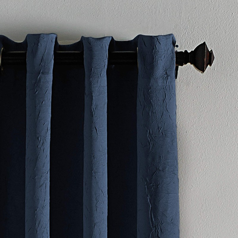Curtainworks Lenox Grommet Curtain Panel, 50 by 84", Navy,1Q80630GNY