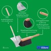 Novaliv 1x Dustpan Set Horsehair Mixture Dustpan with Rubber Lip