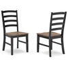 Signature Design by Ashley Wildenauer Rustic Armless Dining Chair, Set
