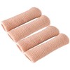Makhry 4pcs Adjustable Cuttable Gel Toe and Finger Cap Lined