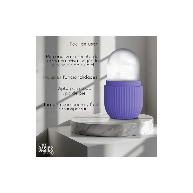 Molde De Hielo Para La Cara Y Ojos, Rodillo De