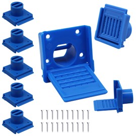 8 Pcs Plastic Bee Hive Entrance Disc, Blue Bee Entrance Doors, Bee Hive Nuc Box Entrance Gates with Opening and Closing Lid, Beekeeping Supplies Beekeeping kit