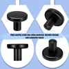 saerryor 8Pcs Cabinet Knobs,30mm Black Cupboard Round Drawer Kitchen Door