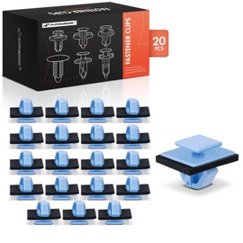 A-Premium 20PCS Nylon Retainer Clip Fasteners Compatible with Hyundai Elantra, Santa Fe, Tucson, Veloster, Kona, Palisade, Venue, Nexo & Kia Soul, Sportage, Telluride, Niro, Seltos - For 14mm Hole