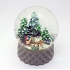 20176 Snow Globe Nostalgia Sleigh Ride on Base Cubic Beige