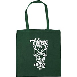 Hippowarehouse Home Is Where The Alley Is Tote Shopping Gym Beach Bag 42cm x38cm, 10 litres