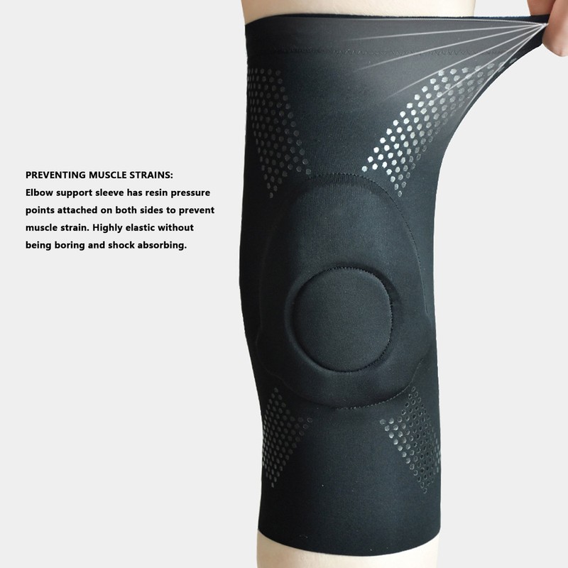Anti Slip Knee Brace Professional Breathable Soft Silicone Shock Absorbing