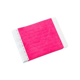 3/4" Tyvek Solid Color Wristbands - Pack of 500 - Secure Paper-Like Admission Band for Events by myZone Printing (Neon Pink)