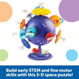 Learning Resources Solar System Puzzle Globe Space Toys for Toddlers, STEM Toys for Kids, Space Décor for Kids, 21 Pieces, Age 3+