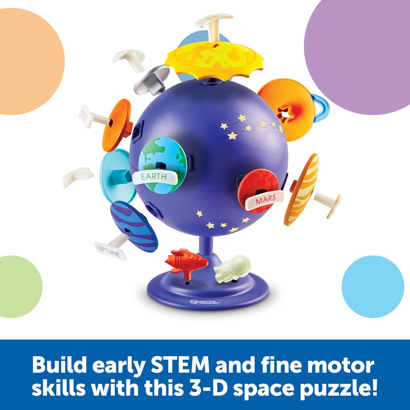 Learning Resources Solar System Puzzle Globe Space Toys for Toddlers,