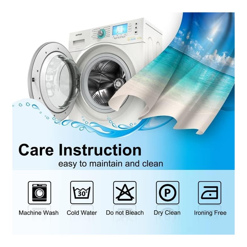 Jekeno Galaxy Blackout Curtains for Kids - Outer Space Nebula