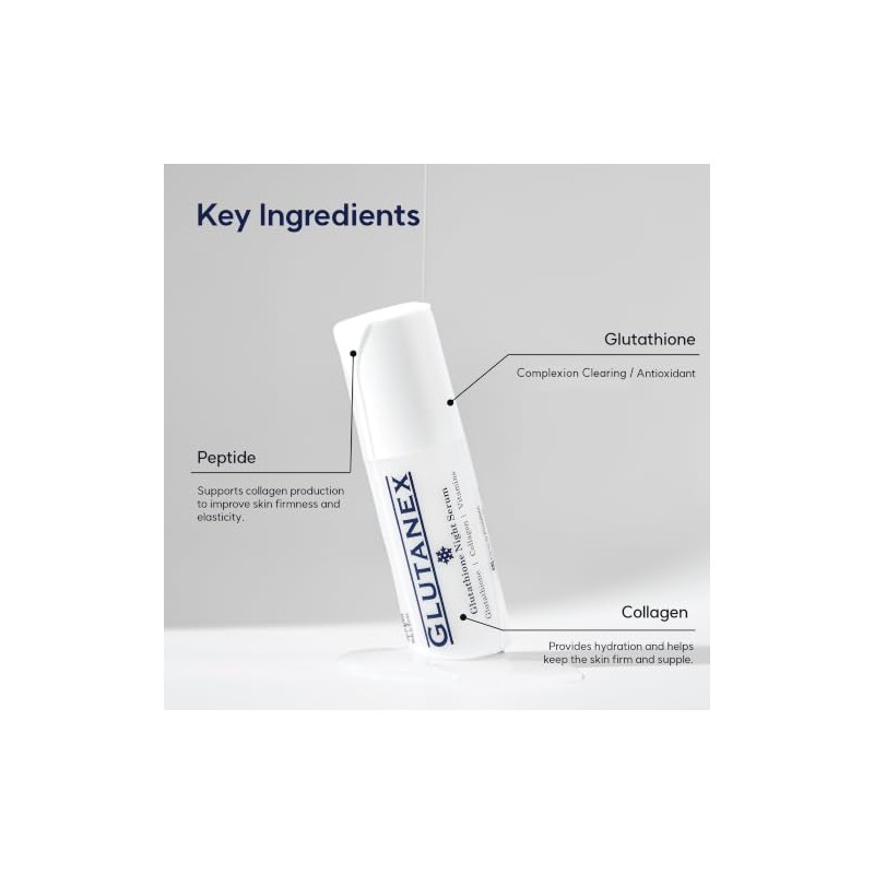 Glutanex Night Serum SUERO DE NOCHEAntioxidación, Firmeza, Elasticidad, NutriciónDe Corea