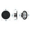 SYSTERM Ventilation Ventilation Plate Valve Black Round Disc Valve Exhaust