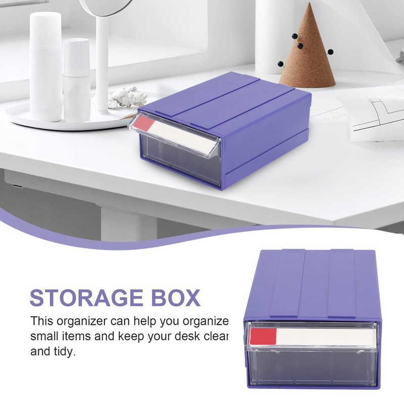 Drawer Storage Box 205x135x78mm Modular Stackable Plastic Parts Organizer with