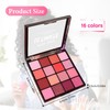 Pink Red Eyeshadow Palette, Matte Glitter Eyeshadow Pallets For Women,