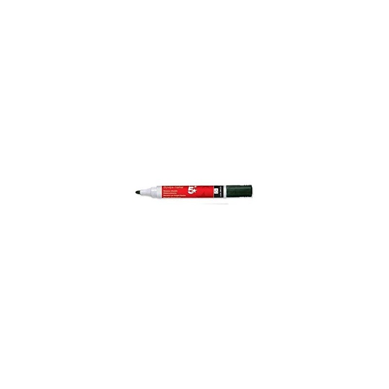 Black Dry Wipe Whiteboard Marker Pen - 3mm Bullet Tip