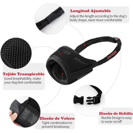 Bozal para perro de malla suave ajustable – CICINIO KZG-03