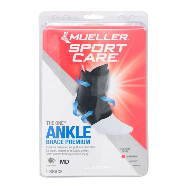 Mueller The One Ankle Premium Brace Medium Black