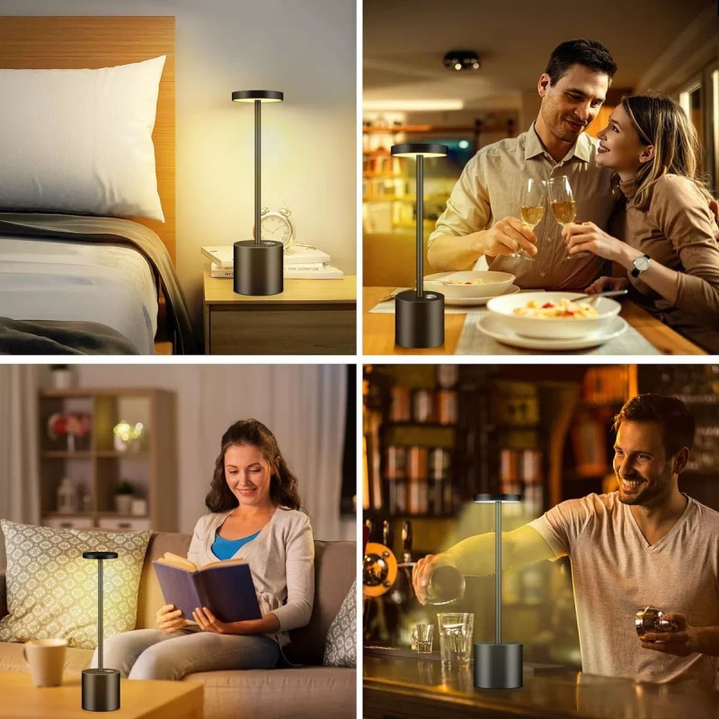 Soohua Lámpara De Buró Escritorio Mesa Led Luz Noche Regulable