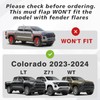 Muslogy for 2023+ Colorado Mud Flaps Without Fender Flare Front