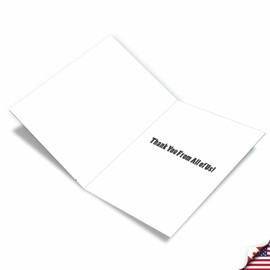 NobleWorks Extra Large Thank You Paper Card (Mom & Dad, Kids) 8.5 x 11 Inch with Envelope (1 Pack) Large Jumbo Big Parent Thanks J10022TYG-US