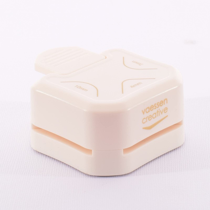 Vaessen Creative 3-in-1 Corner Punch 4-7-10 mm, Cream