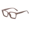 YUELUQU Rectangular Large Frame Glasses Women's Fake Glasses Glasses Frames