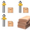 1/2 Inch Shank Round-Over Router Bits Corner Rounding Edge-Forming Roundover