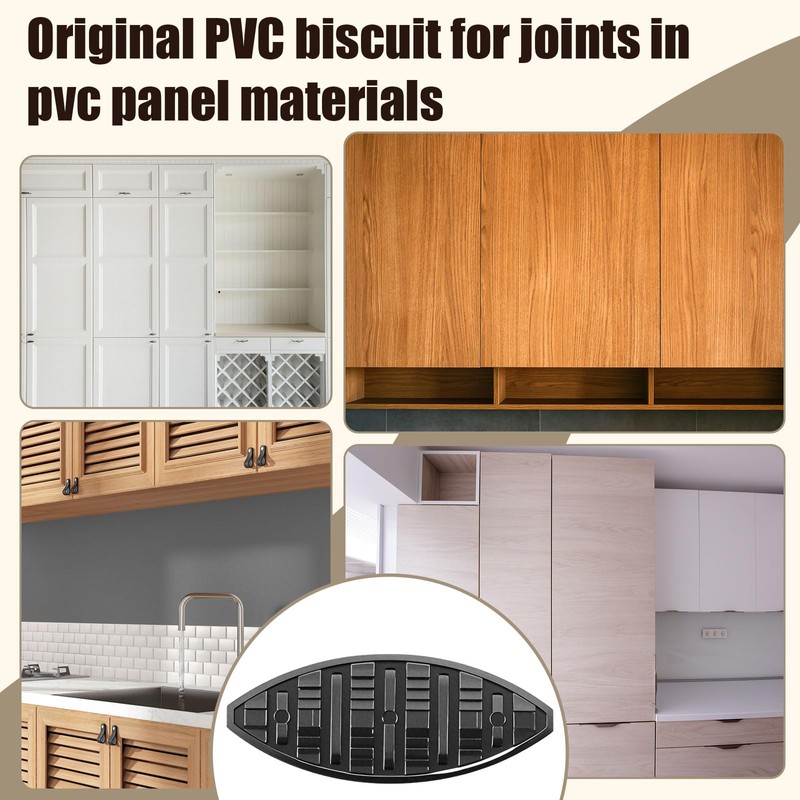 Teenyyou 160 Pcs Biscuit Joiners Plastic Self-Clamping and Gripping Plates