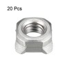 sourcing map Pack of 20 Welding Nuts M8 Square UNC