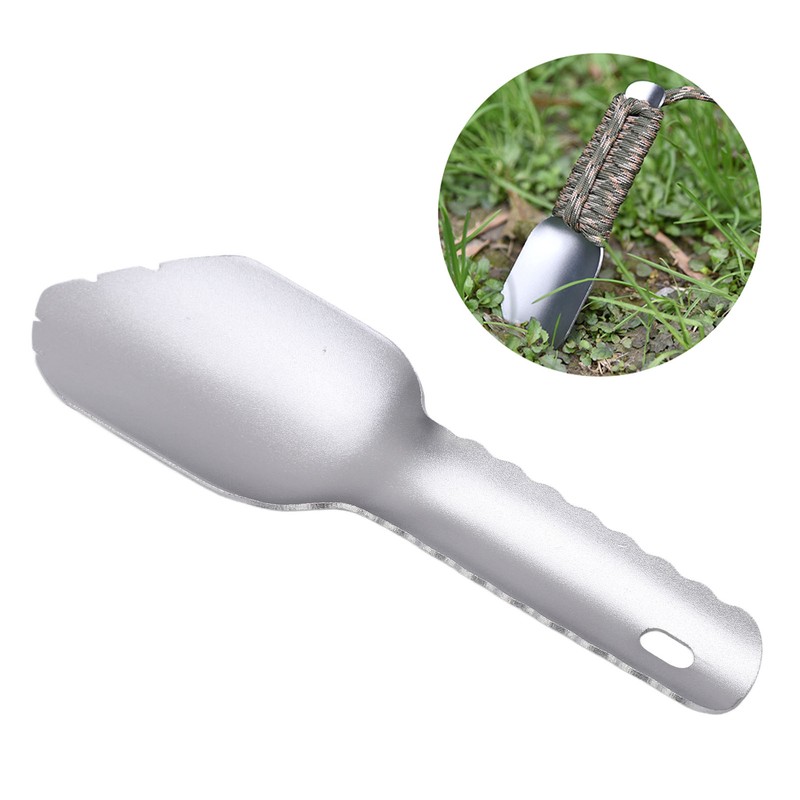 Outdoor Portable Shovel Multipurposes Ultra Light Aluminum Shovel for Camping