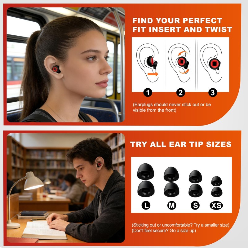 Ear Plugs Wind Noise,45db Earplugs Riding,Motorcycle Hearing Protection,Reusable Wind Noise