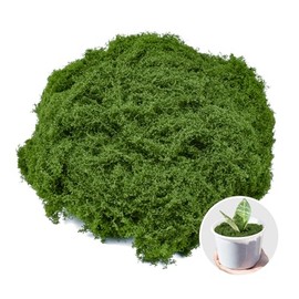Musgo Verde Falso de 7 Oz, Musgo Artificial Decorativo para Manualidades, Musgo Artificial Oscuro para Centros de Mesa, Decoración de Bodas, Fiestas, Jardines de Hadas Y Flores.