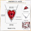 AGRULE Pave Heart Chokers Necklace 925 Sterling Silver Chain 9.1