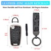 EnerCharge Key Fob Cover with Keychain,Soft TPU and Leather Full