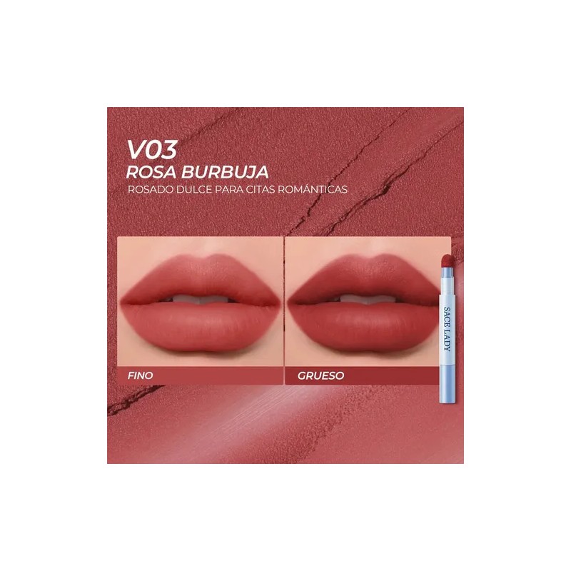Sace Lady Air Cushion Labial Y Rubor En Crema Mate
