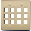 RiteAV - Keystone Wall Plate Double Gang 12-Port (1 Piece