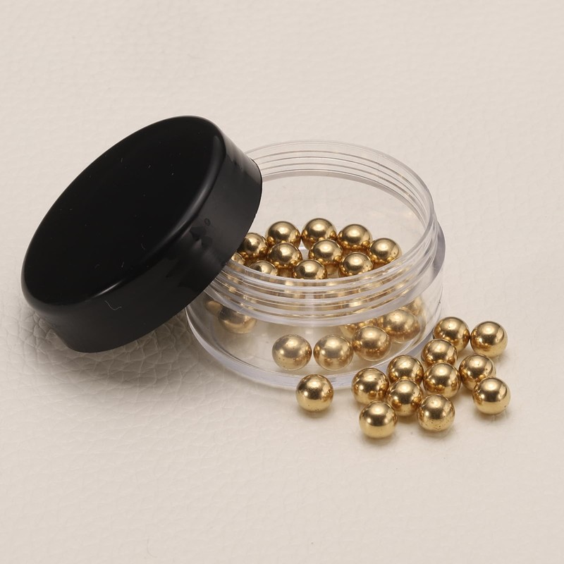 sourcing map 50 Pcs 5 mm Bearing Balls H62 Brass